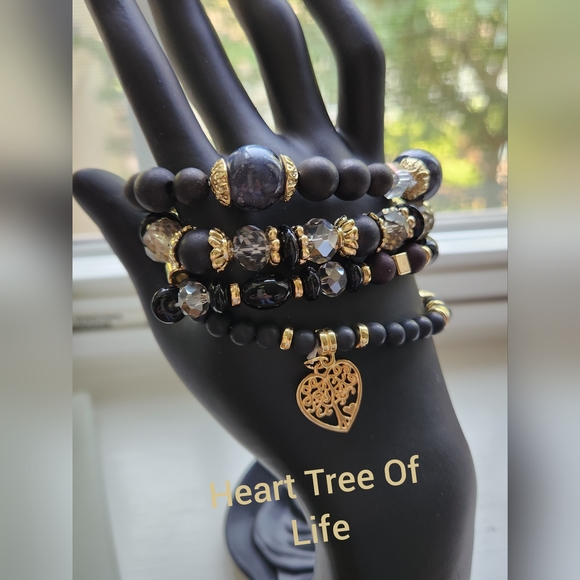 Fashion Jewelry Jewelry - ~Gifted ~ New Love Heart Tree Of Life Multi-Layer Beaded Bracelet